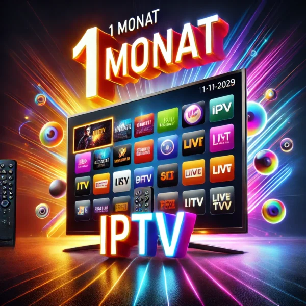 Erleben Sie grenzenloses Streaming mit unserem 1 Monat IPTV-Abonnement. Über 65.000 Kanäle & 160.000 Filme/Serien in HD – ohne langfristige Bindung